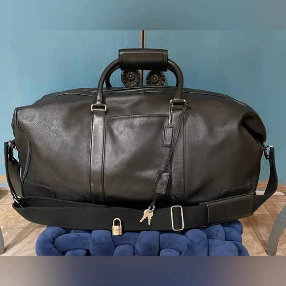 Coach | Bags | Coach Black Duffel | Poshmark